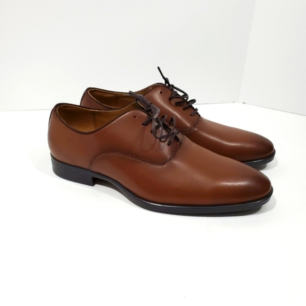ZARA MAN Men's Leather Brown Dress Shoes